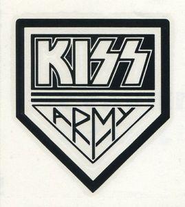 Kiss Army Logo - KISS kiss army logo (RUB-ON) STICKER - BLACK **FREE SHIPPING** -d ...