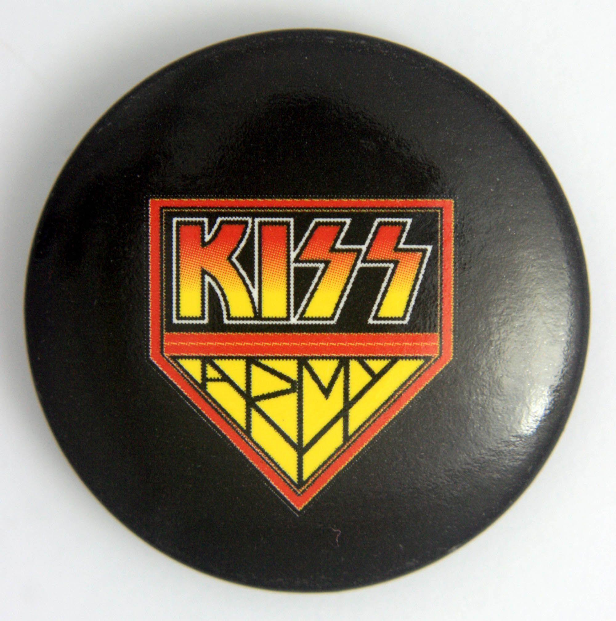 Kiss Army Logo - Kiss - Army Logo Large Button Badge