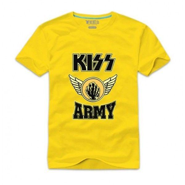 Kiss Army Logo - Rock Band Kiss ARMY logo t shirt - Fanraro