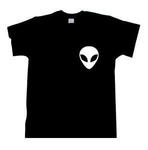 Alien Face Logo - Alien Face UFO Pocket Logo T SHIRT Blogger Love Swag Fashion Hate