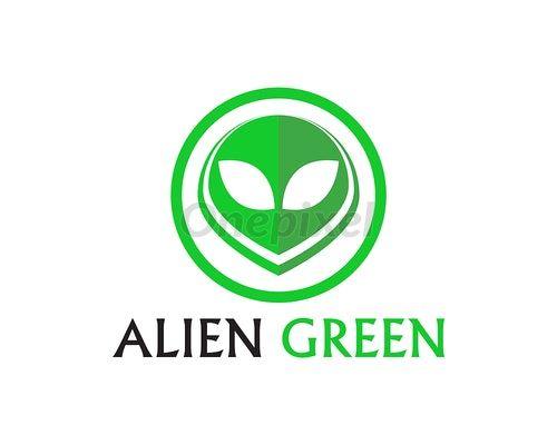 Alien Face Logo - Alien face icon vector logo and symbols template app
