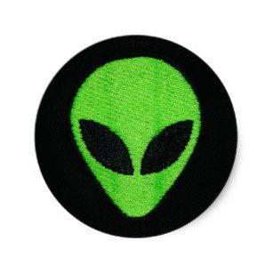 Alien Face Logo - Alien Face Stickers | Zazzle
