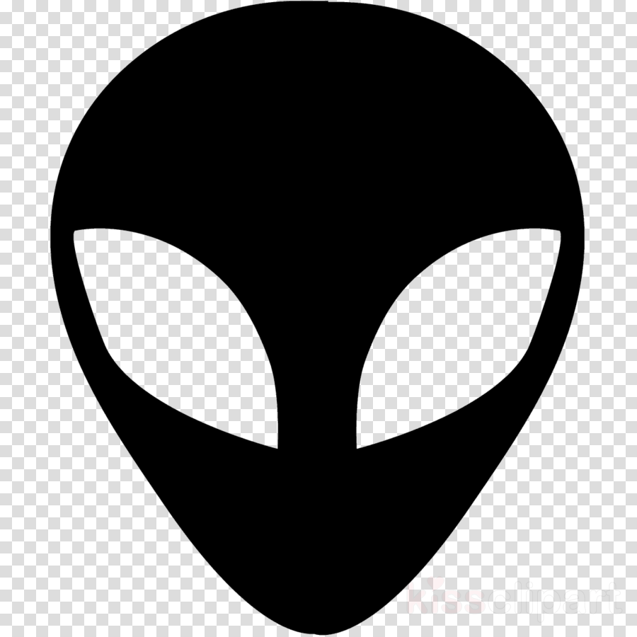 Alien Face Logo - Alien, Black, Face, transparent png image & clipart free download