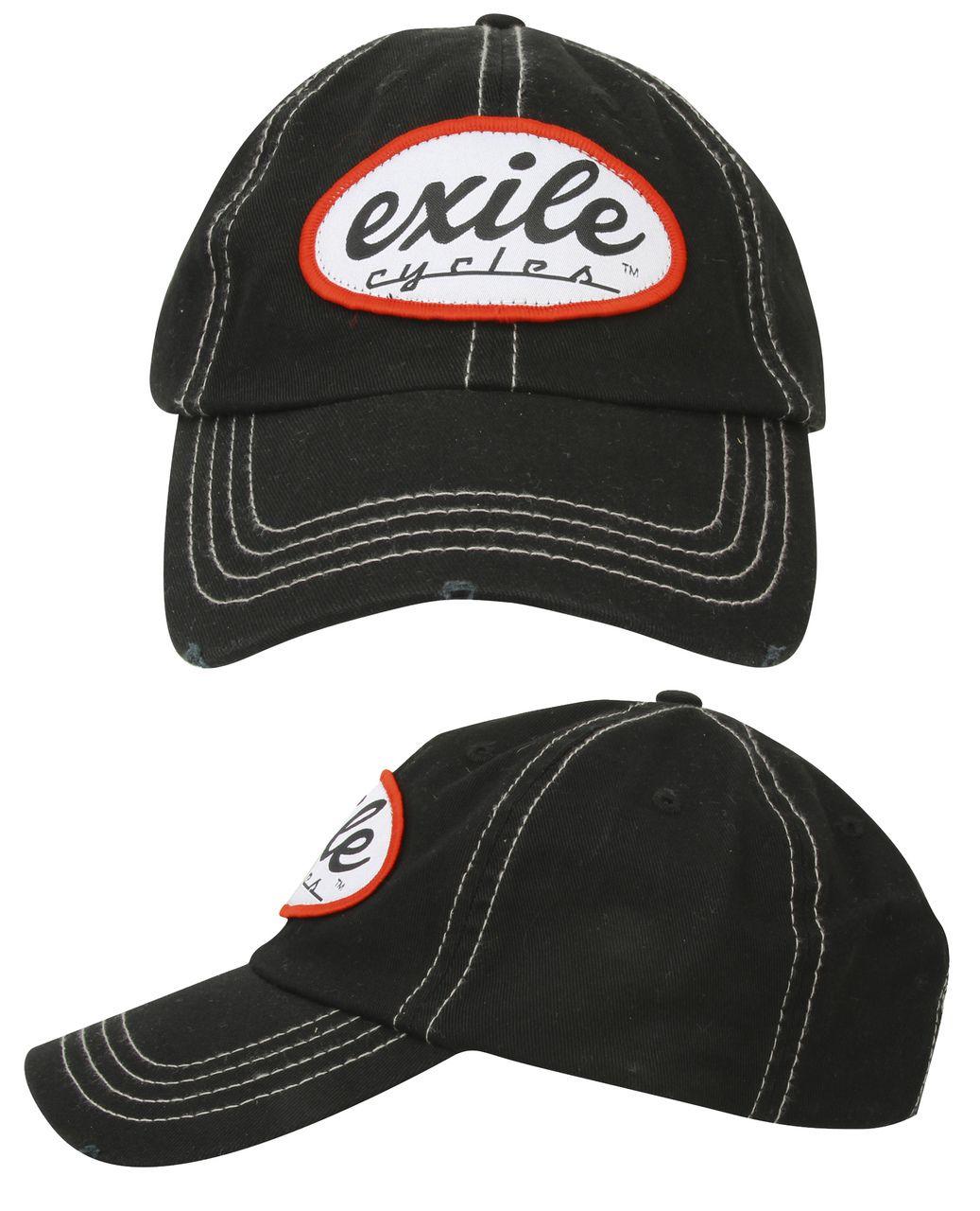 Exile Oval Logo - Exile Oval Logo Washed Chino Cap (Grey)