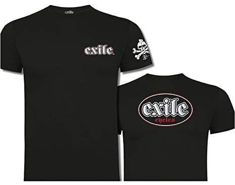 Exile Oval Logo - Exile T-Shirt Oval Logo Black: Amazon.co.uk: Clothing
