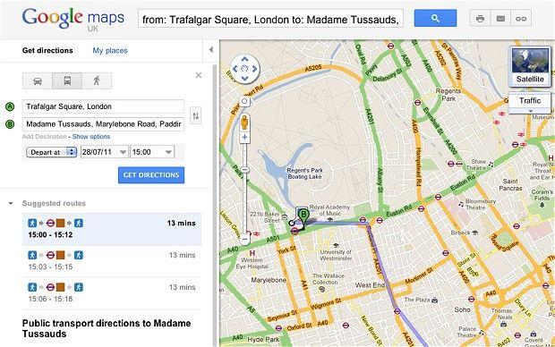 Google Maps Bus Logo - Google Maps offers London bus and tube directions - Telegraph