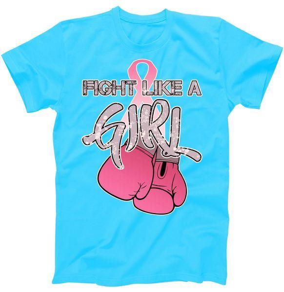 Blue Boxing Logo - Fight Like A Girl Boxing Logo T-Shirt | TeeShirtPalace