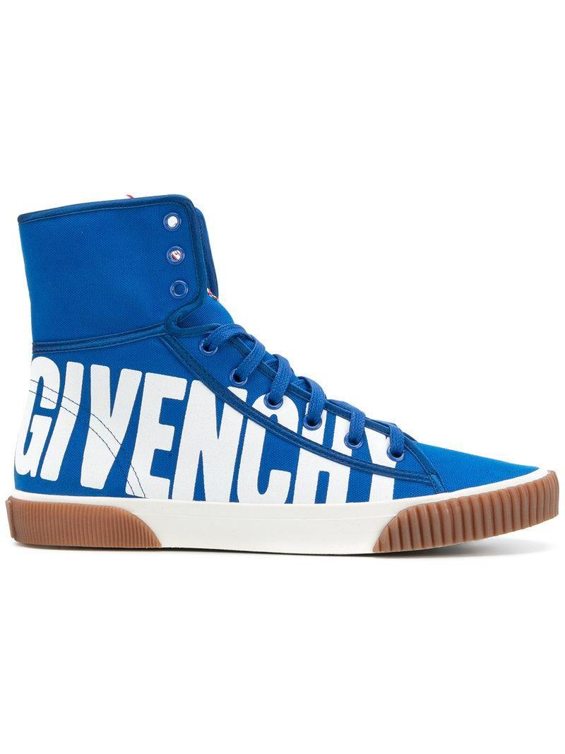 Blue Boxing Logo - Lyst - Givenchy Boxing Logo Hi-top Sneakers in Blue for Men