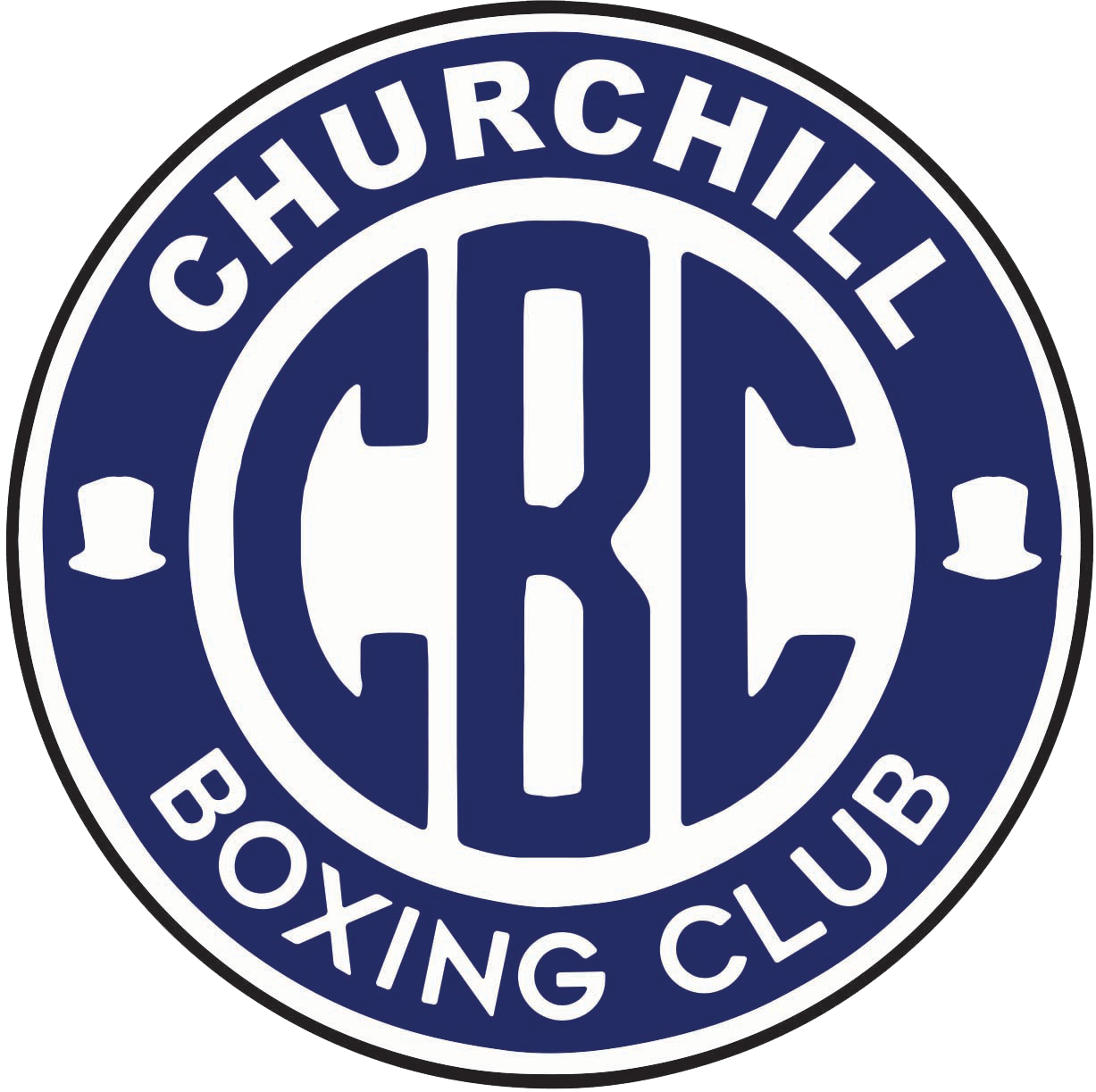 Blue Boxing Logo - CHURCHILL BOXING