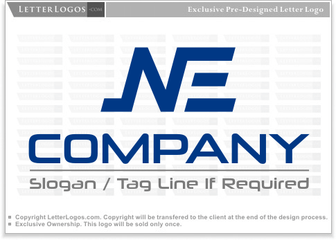 NE Logo - Blue NE Logo ( Letter N Logo 28 )