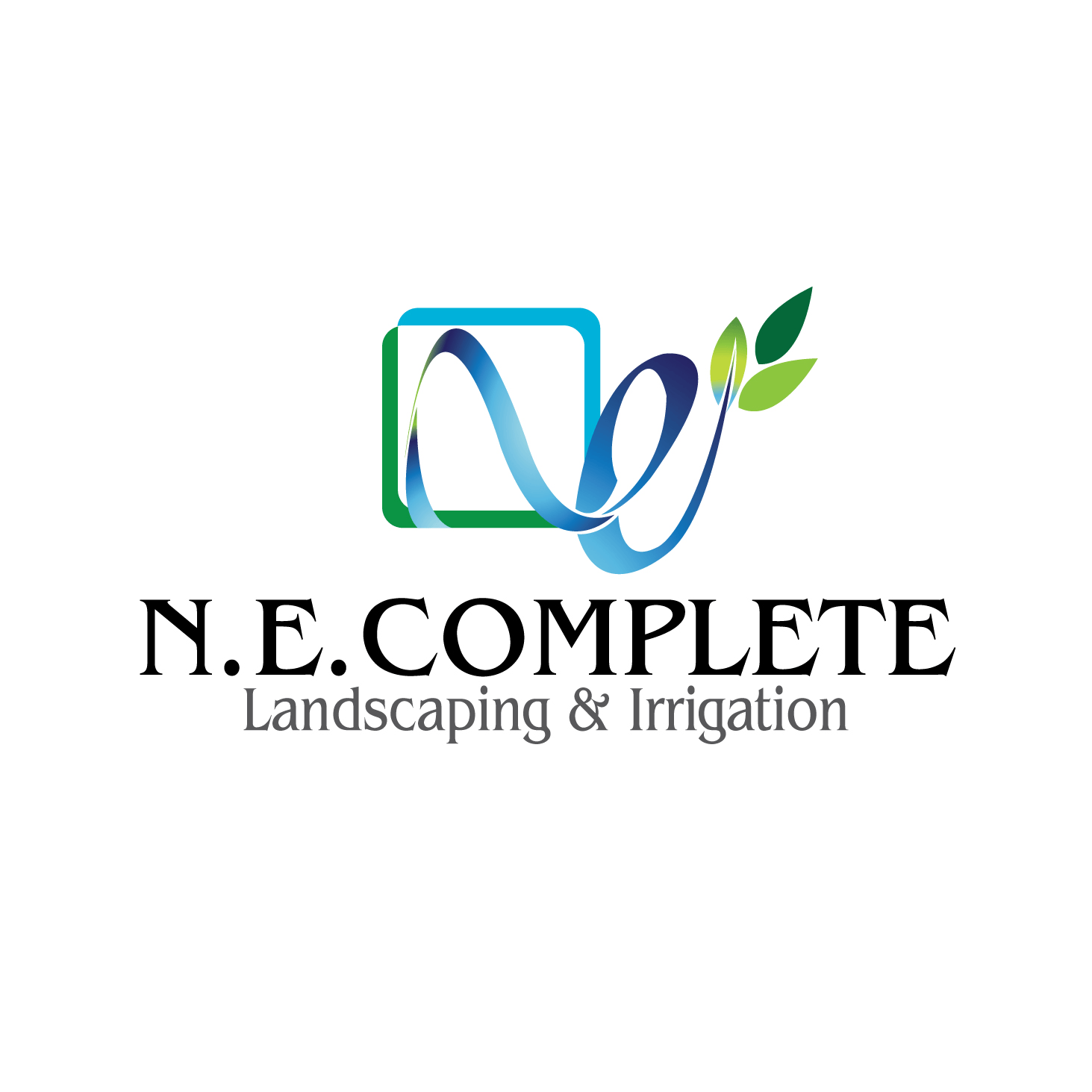 NE Logo - Fun Logo Design for ne complete landscaping and irrigation