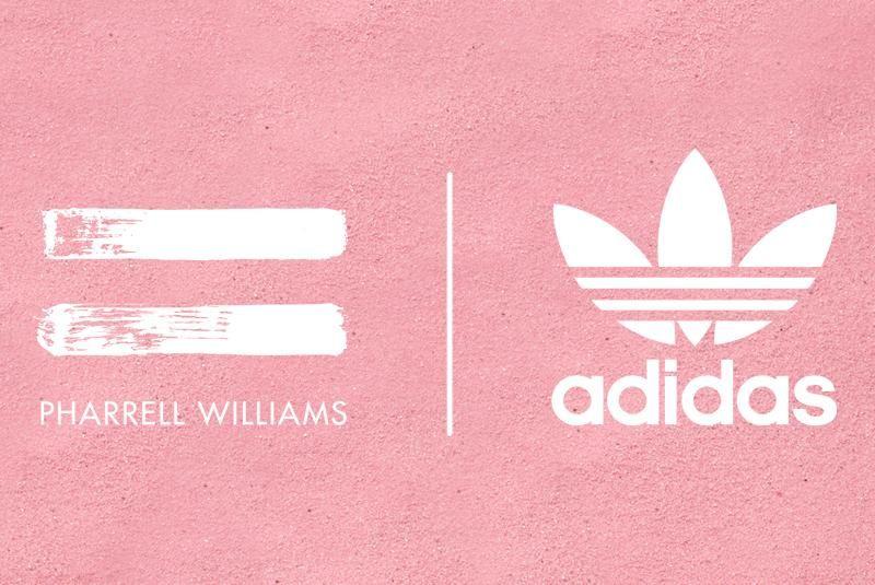 Pharrell Logo - adidas Originals = Pharrell Williams “Pink Beach” Footwear ...