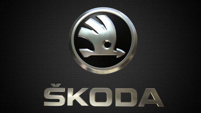 Skoda Logo - skoda logo | 3D model