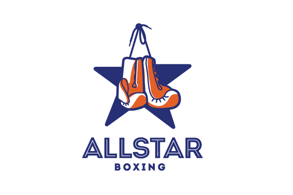 Blue Boxing Logo - All Star Boxing Logo Design