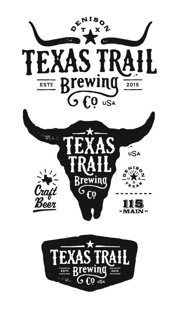 Western Logo - Texas Trail Brewing - Jared Jacob - Sunday Lounge | BEER DESIGN by ...