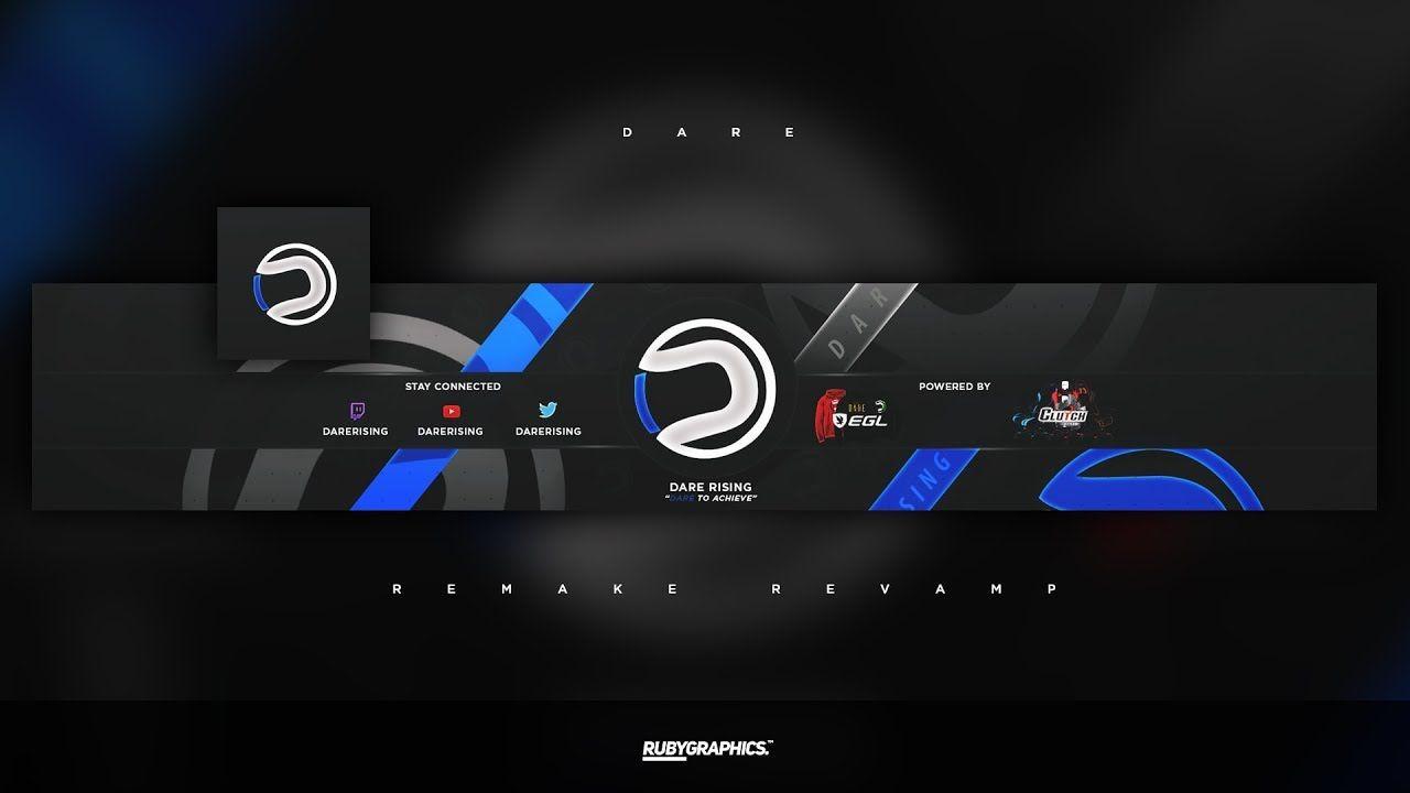 DareRising Logo - FREE GFX: Free Photoshop Revamp | Banner Template: Clean 2D Dare ...