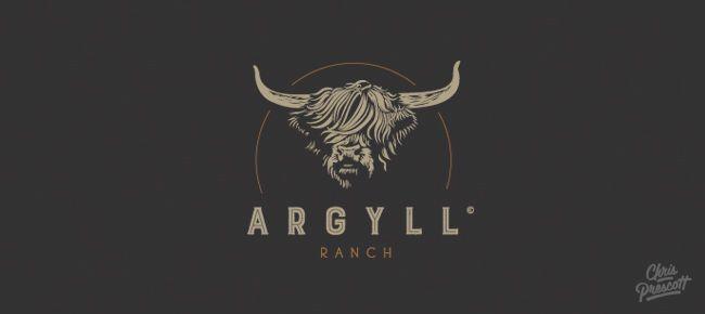 Western Logo - Wood Type Western Logo • Argyll Ranch • Graphic Designer Chris Prescott