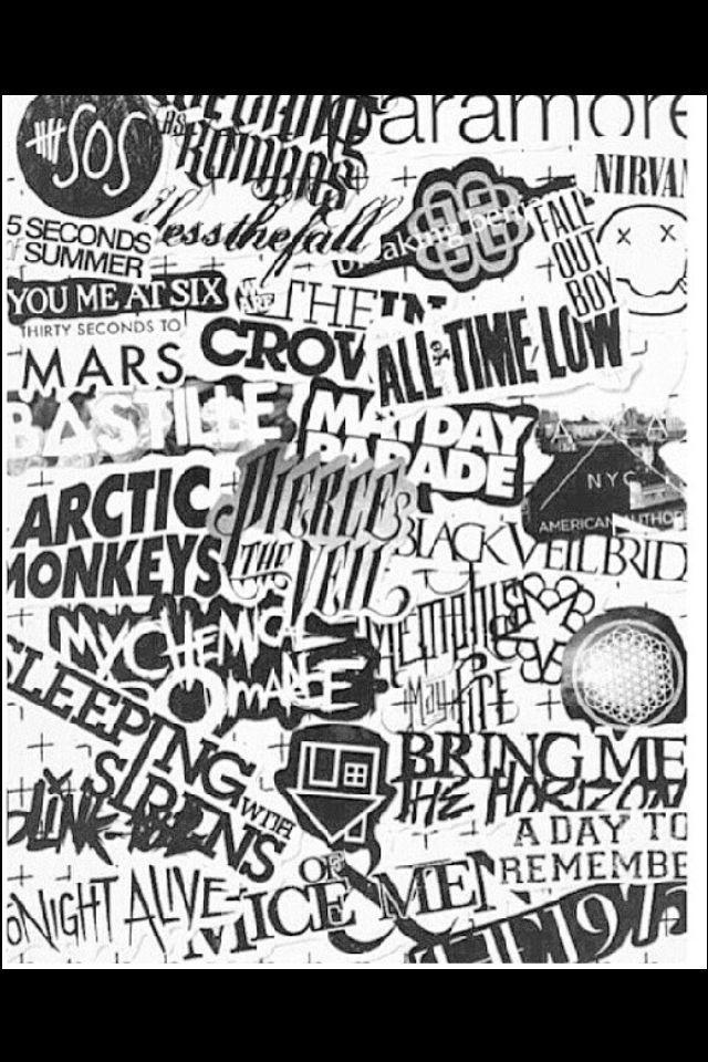 Emo Band Logo - loveee except why is five seconds of summer on there. they are not ...