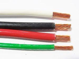 Green Black White Red Logo - 40' EA THHN THWN 8 AWG GAUGE BLACK WHITE RED COPPER WIRE + 8 AWG ...