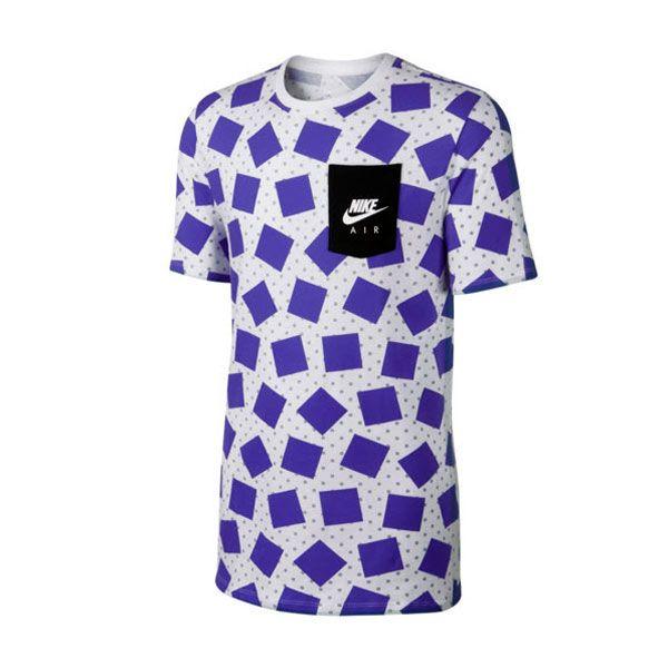 Purple and White Wolf Logo - Nike Air Max Print Tee White Wolf Grey Violet 739471-101 ...