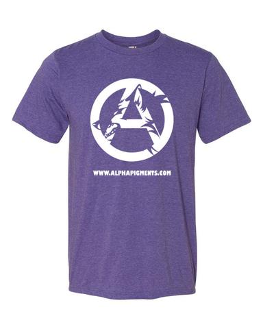 Purple and White Wolf Logo - White Wolf Logo Short sleeve t-shirt – Alpha Pigments
