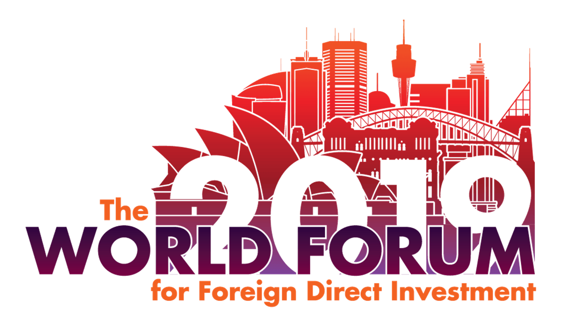 Red and Purple Investment Logo - NSW to host World Investment Forum 2019