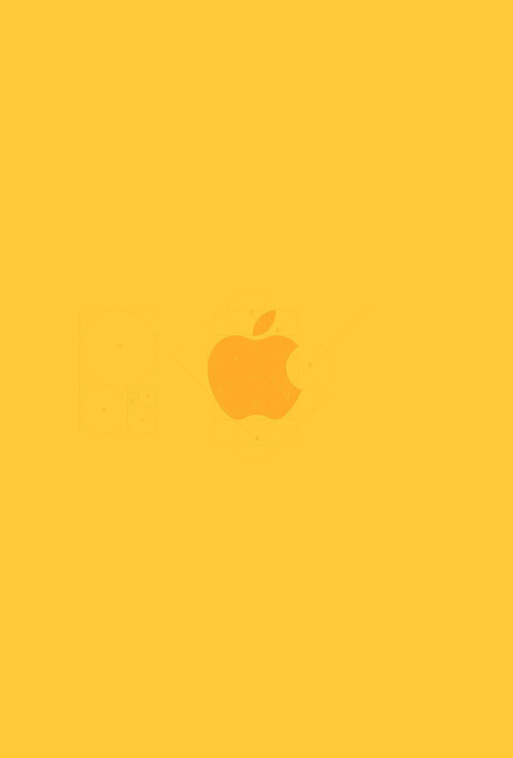 Yellow Apple Logo - yellow wallpaper for iphone image. Apple Love! in 2019