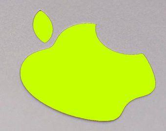 Yellow Apple Logo - Neon apple logo