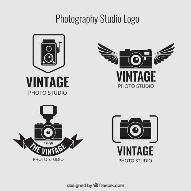 Vintage Photography Logo - Vintage photography studio logos Vector | Free Download