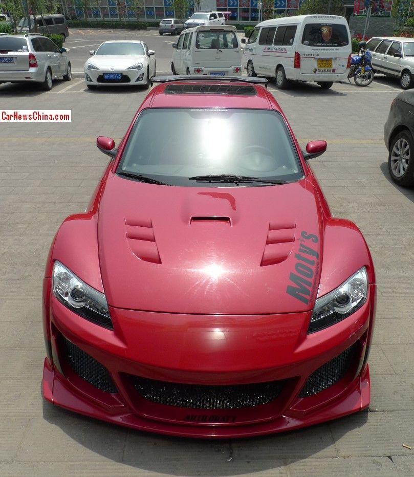Monster Mazda Logo - Mazda RX8 is a scary red Japanese monster in China - CarNewsChina.com