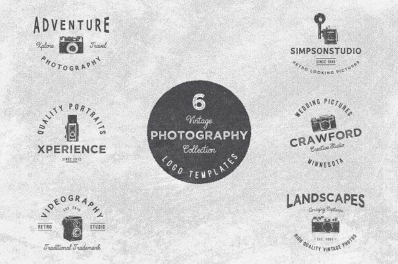 Vintage Photography Logo - Vintage Photography Logo Collection Logo Templates Creative Market
