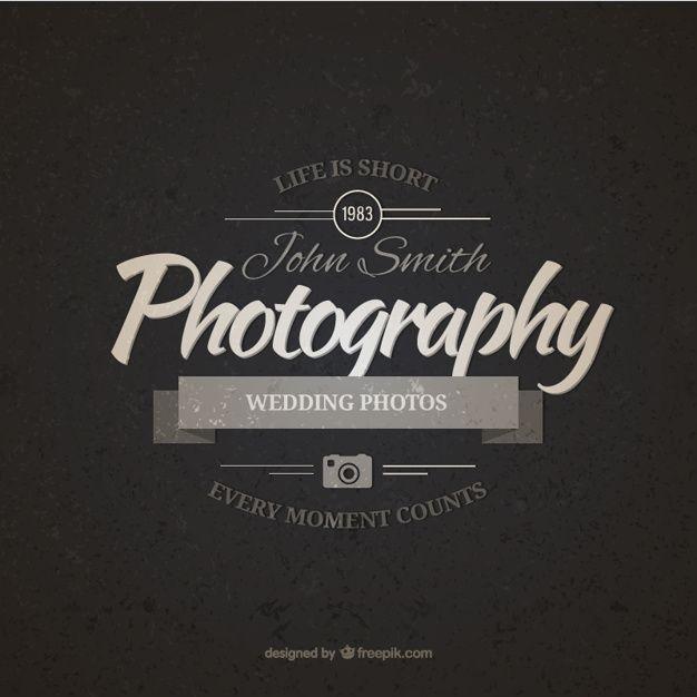 Vintage Photography Logo - photography logo design psd vintage photography badge vector free