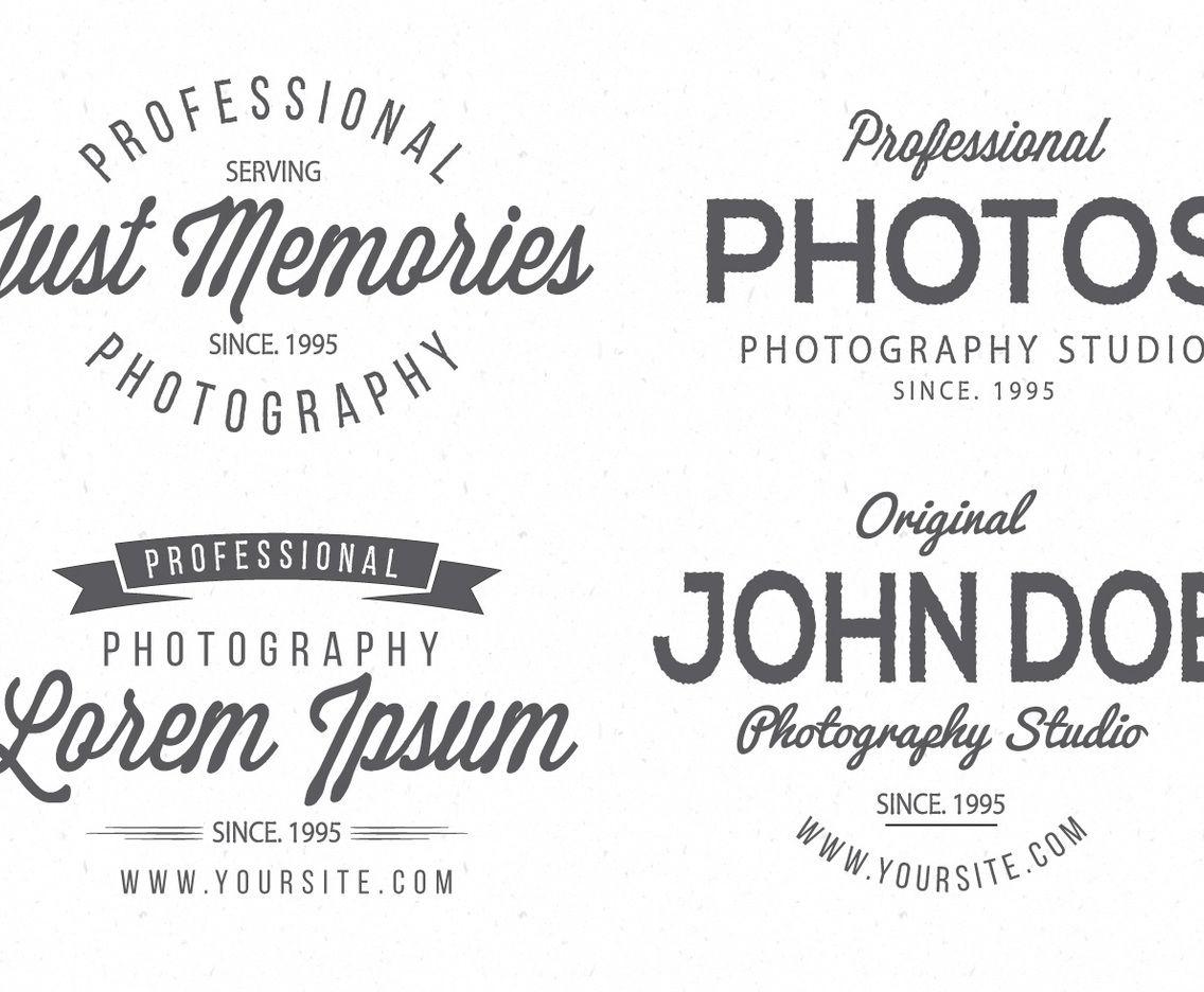 Vintage Photography Logo - Vintage Photography Logo Collection Vector Art & Graphics ...