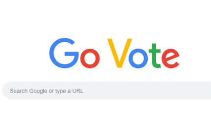 Cool Google Logo - Google's Doodle commands you to Go Vote | TechCrunch