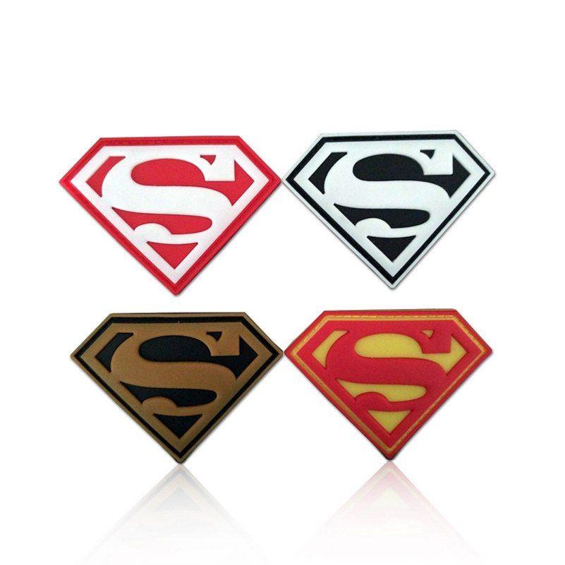 Superman Military Logo - 3D PVC Superman Morale Rubber Patches Tactical Badges Fabric Armband