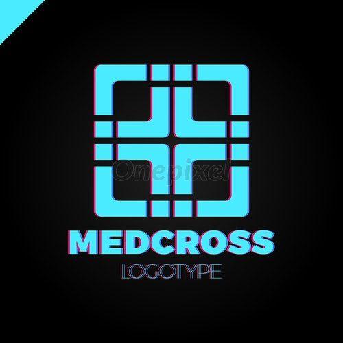 Company Cross Logo - Medic cross icon, pharmacy logo template. Corporate, identity ...