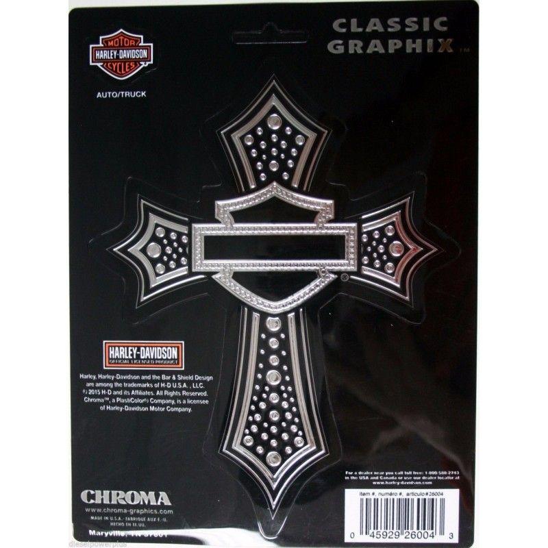 Company Cross Logo - harley davidson motorcycle HD decal sticker chrome cross logo emblem ...