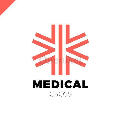 Company Cross Logo - Medic cross icon, pharmacy logo template. Corporate, identity