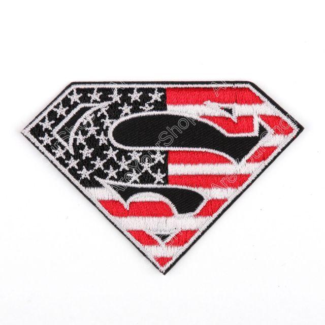 Superman Military Logo - Superman American Flag USA Army Tactical US Military Iron on Hook ...