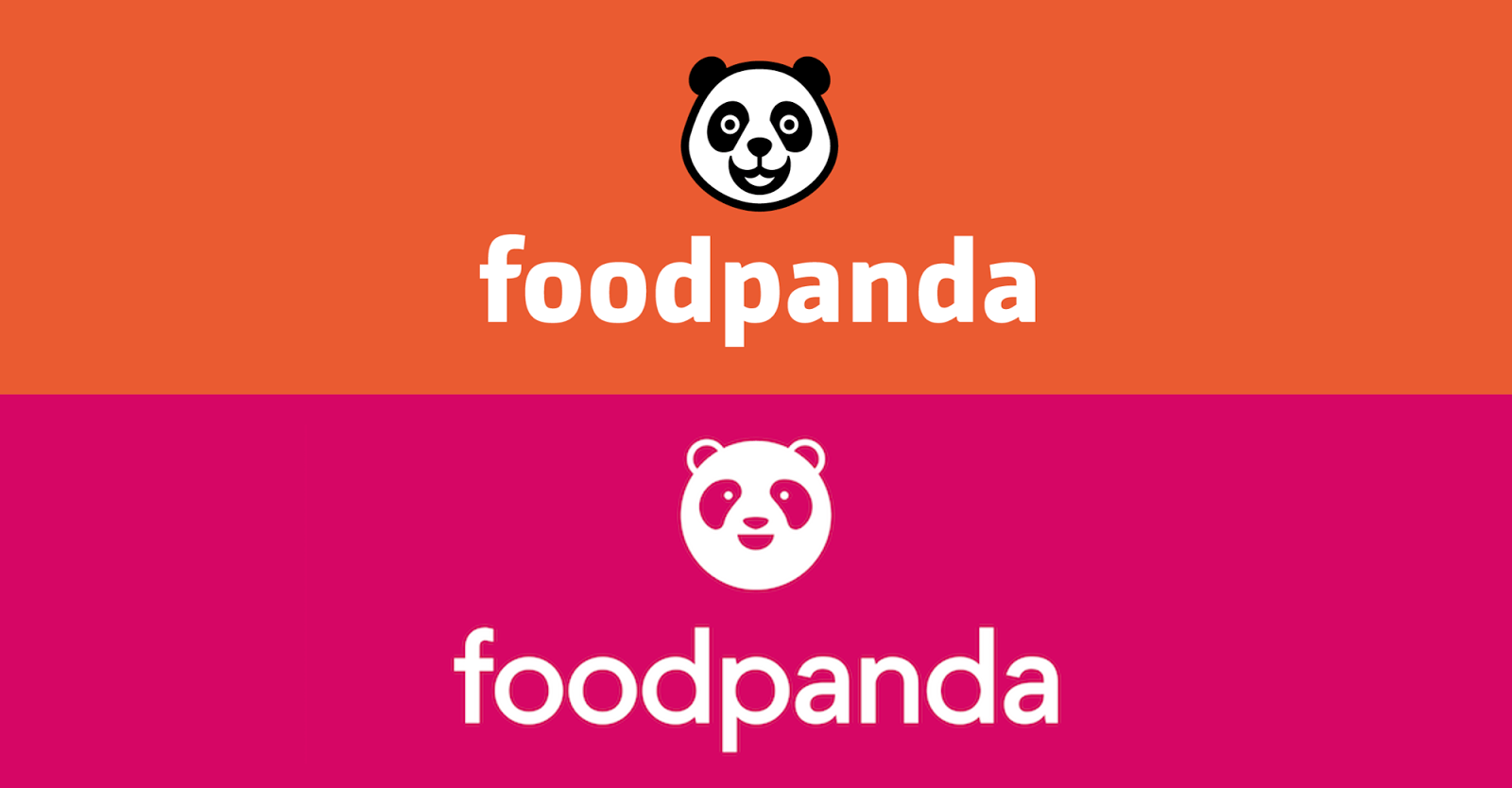 Pink and Orange Logo - Foodpanda Rebrand: Neon Streets