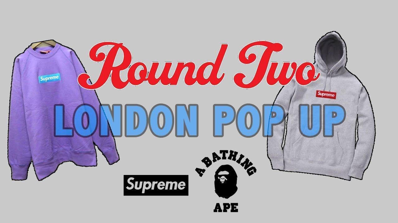 Round Two Logo - ROUND TWO LONDON POP UP. RARE SUPREME BOX LOGO!. PALACE, BAPE