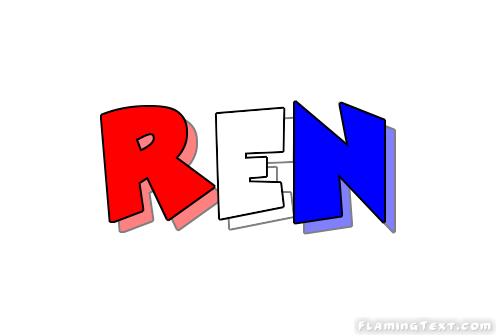 Ren Ren Logo - United States of America Logo. Free Logo Design Tool from Flaming Text
