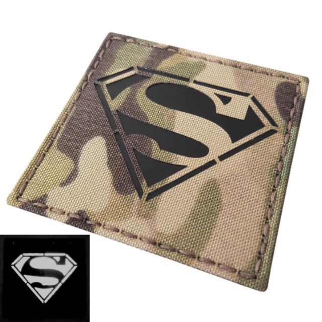 Superman Military Logo - Superman Infrared IR Multicam Morale Tactical Military Laser Cut