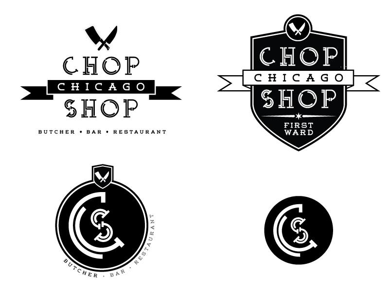 Round Two Logo - Chop Shop Round Two by 12 Line Studio | Dribbble | Dribbble