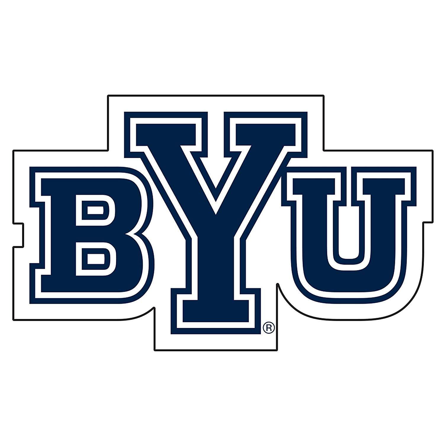 BYU Logo - Amazon.com : BYU Cougars Decal : Sports & Outdoors
