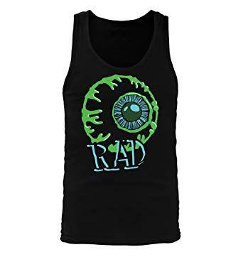 Spiral Green Eyeball Logo - Rad Eyeball #357 - Adult Men's Tank Top at Amazon Men's Clothing store: