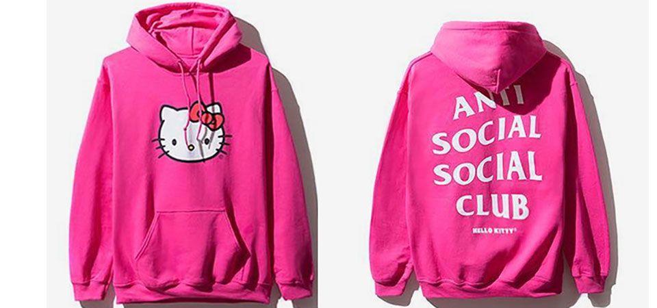 Anti Social Social Club Last Time Last Time Was Logo - Hello Kitty streetwear hype: Anti Social Social Club collab | brandjam