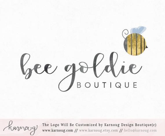 Cute Boutique Logo - Bee Logo Cute Boutique Logo Photography Logo Premade Logo | Etsy