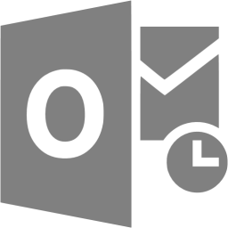Outlook Transparent Logo - Gray outlook icon - Free gray office icons