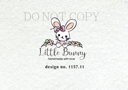 Cute Boutique Logo - 1157-11 logo design bunny rabbit kids business logo boutique logo ...